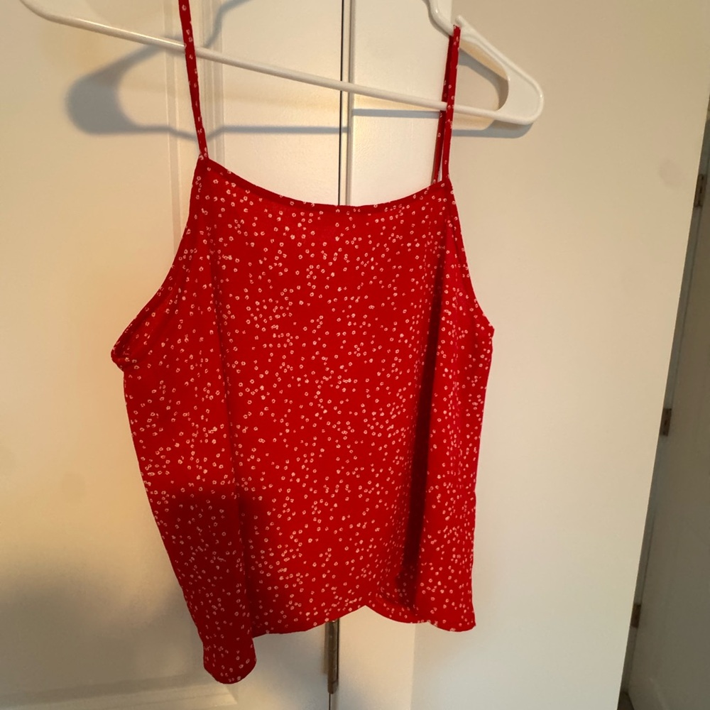 Lush Devon Knot Front Cami Crop Blouse - Picture 6 of 6